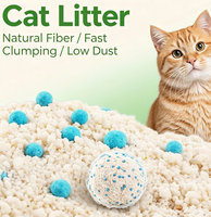 Grand sac de litière pour chat en pâte de manioc, faible teneur en poussière, vente en gros pour distributeurs d'articles pour animaux de compagnie