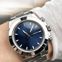 Klassische Runde Edelstahl Unisex-Uhr mit 20mm Armband Zeiger-Zifferblatt Multifunktions-Chronograph-Design