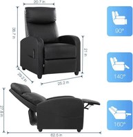 Modernes Design Push Back Luxuriöser Leders essel Wohnzimmer Sofa Stuhl