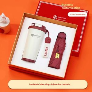 กล่องของขวัญแก้วกาแฟสแตนเลส 316 พิมพ์ลายซิลค์สกรีน ดีไซน์เรียบง่ายทันสมัย เหมาะสำหรับของขวัญส่งเสริมการขายทางธุรกิจ - Product Image 2