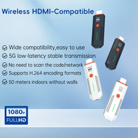 Transmetteur-récepteur vidéo et audio HDMI sans fil 5.8G 50M 1080P à faible MOQ, Dongle d'affichage TV Stick pour moniteur, TV BOX, PC