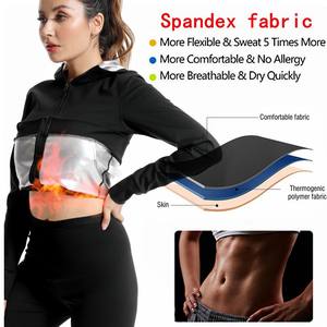 WoMen's Néoprène Sauna <span class=keywords><strong>Sweat</strong></span> Waist Trainer Corset Débardeur <span class=keywords><strong>Gilet</strong></span> avec fermeture à glissière pour la perte de poids à usage domestique - Product Image 6