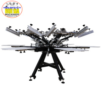 Machine d'imprimante à écran en textile pour t-shirt, 6 couleurs, 6 étapes, micro enregistrement robuste