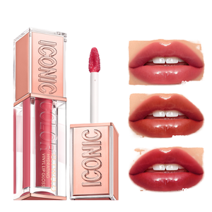 Ensemble de gloss à lèvres brillant effet miroir MLM 3 couleurs, hydratant, imperméable, brillant, liquide, effet verre, longue tenue, beauté des lèvres au quotidien - Product Image 1