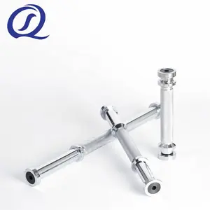 Wholesale new product Pro Style Chrome Knurled Straight Solid Dumbbell Handles