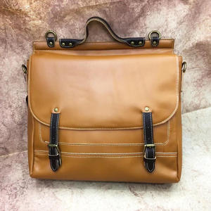 Porte-documents en cuir Andong pour hommes, cuir de vache véritable, sac messager vintage tendance, sac à main d'affaires, sac à bandoulière de voyage 9967 - Product Image 1
