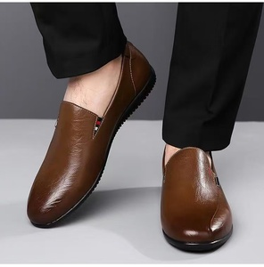 Scarpe Casual Comode Hongyan in Morbida Pelle PU per Uomo, Scarpe da Passeggio Slip-On - Product Image 5
