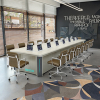 Tables de conférence modernes de haute qualité, bureaux multi-personnes intelligents, bureaux d'affaires luxueux