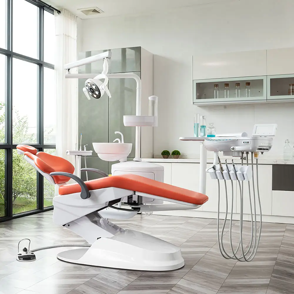Équipement dentaire de sécurité d'italie, vente en gros, assez utilisé avec le plateau de rayon x, chaise d'unité dentaire