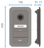 Sistema de Videoportero CAME de Diseño Único y Fácil Instalación, Versión WIFI PLX, Kit LHS Plus para Vivienda Unifamiliar, Pantalla LCD de 5 Pulgadas
