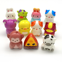 Jouets anti-stress en mousse PU en forme d'animaux pour enfants - Certifiés CE, jouets à presser extensibles dans l'eau pour soulager le stress