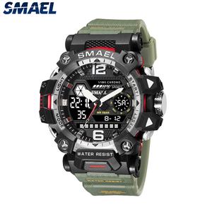 นาฬิกาดิจิตอล SMAEL 807 ดีไซน์ใหม่ สำหรับผู้ชายและผู้หญิง นาฬิกาสปอร์ต ตั้งปลุก แสดงเวลาสองระบบ กันน้ำ กันกระแทก - Product Image 5