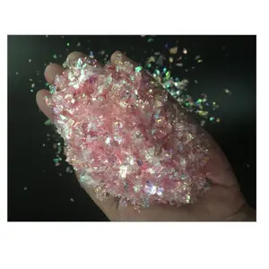 Produttori vendite dirette gocce di cristallo conchiglia colorata materiale speciale fai-da-te scintillii polvere Flash