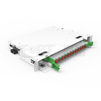 Châssis de distribution de fibres optiques ODF à montage en rack avec adaptateur ST, configuration complète ou vide