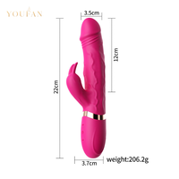 Vibrateur réaliste double G-Spot en silicone étanche rechargeable pour femmes - Dispositif de bien-être pour adultes - Vente en gros