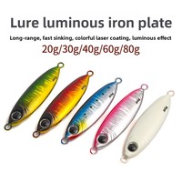 Umpan Pancing Jig Head Berpendar dalam Gelap 20g-80g Lemparan Jauh Bercahaya Tanpa Kail untuk Memancing di Laut & Perahu