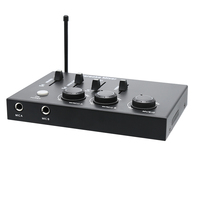 UHF Çift Kanallı Kablosuz El Tipi Mikrofon Sistemi, Kullanımı Kolay Karaoke Mikrofonu için Dahili Metal HD Çıkışlı