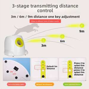 Fabbrica-durevole interattivo lanciatore di Tennis cane palla giocattolo semplice pulizia all'aperto rilascio di energia per cani attivi di lusso in metallo - Product Image 5