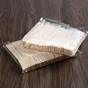 Cuillères, couteaux et fourchettes en bois jetables, biodégradables, sans danger pour les aliments, écologiques, pour fêtes, mariages, camping, cadeaux. - Product Image 1