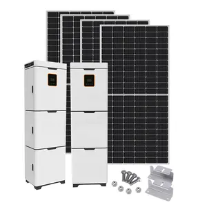 Système de stockage d'énergie tout-en-un 3kw, 4kw, 5kw, 6kw, hybride, à usage domestique, avec batterie 2,4 kwh, batterie externe 14,4 kwh