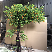 Citrus Arbre Artificiel Personnalisé Orange Bonsaï Arbre Fruitier Paysage Jardin Centre Commercial Restaurant Décoration