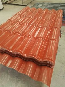 Tuile en plastique synthétique légère en forme de S en PVC, installation facile, imperméable, anti-âge, pour abri de jardin, garage, toit - Product Image 1