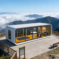 Cabine de bureau mobile moderne de haute qualité pour hôtel, jardin ou bureau, en forme de pomme, fabriquée par le fabricant