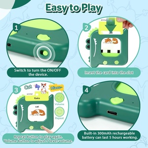 Flashcard Bilingue Spagnolo-Inglese da 420 Parole per Bambini, Giocattoli Educativi Montessori - Product Image 3