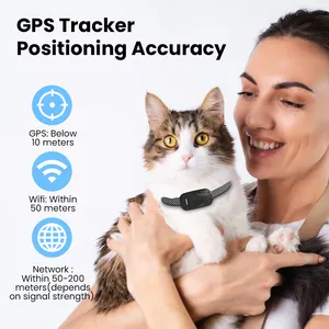 TIZE-Collar de perro con GPS, valla eléctrica, recargable, impermeable, rastreador GPS, 4G, Sim, inalámbrico, sistema de contención de mascotas