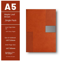Coffret Cadeau Agenda en Cuir A5 Personnalisé pour Entreprise avec Reliure Thermique, Carnet de 100 Feuilles et Logo Personnalisé
