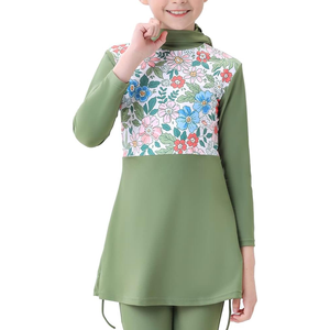 2026 Custom Long Sleeve 2 Piece Burkinis Pants Quick Dry Eco-Friendly <b>Conservative</b> Clothing Muslim Wear for Women - Product Image 2