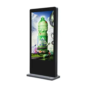 אנכי 55 65 75 86 אינץ' רשת WiFi מעמד רצפה חיצוני מסך מגע LCD צג תצוגת פרסום LCD