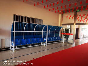 Venta caliente 4 Asientos 6 Asientos Banco <span class=keywords><strong>de</strong></span> fútbol/Asientos Jugadores <span class=keywords><strong>de</strong></span> fútbol portátiles Dugout Fútbol al aire libre Bleacher Banco <span class=keywords><strong>de</strong></span> fútbol - Product Image 6