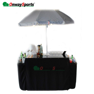 Aluminium <strong>Folding</strong> <strong>Pool</strong> Party <strong>Table</strong> High Quality Portable Metal Bar <strong>Table</strong> with Carrying Case - Product Image 2