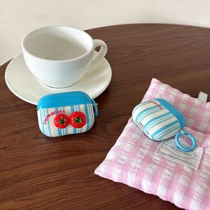 Estuche Protector para AirPods Pro 3 con Diseño de Mini Tomate Azul, Compatible con Apple de 2.ª, 3.ª y 4.ª Generación, Funda Suave para Auriculares - Product Image 6