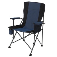 Chaise de camping pliable avec accoudoirs, chaise de pêche, chaise de pique-nique, chaise de plage, confortable, réglable sur quatre positions, pour le loisir