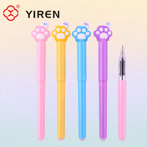 YIREN Kawaii 고양이 발 만년필 <span class=keywords><strong>3D</strong></span> 새끼 고양이 디자인 어린이와 소녀를위한 귀여운 동물 문구 - Product Image 3