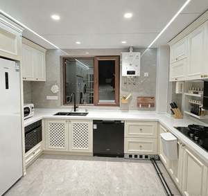 Ensemble d'armoires de cuisine en acier inoxydable personnalisé BALOM, style industriel, avec évier et glissières de tiroirs pour cuisines commerciales - Product Image 5