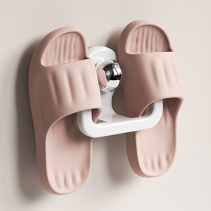 Suction Cup Slipper <b>Hooks</b> Wall Mounted No Drill Punch Free Household Bathroom Shoe Storage Organizer - Product Image 3