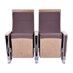 مقاعد حديثة من الخشب أو الألومنيوم بإطار قابل للطي من الفولاذ المصنوع من البولي يوريثين ، مقاعد قاعة تقليدية - Product Image 3