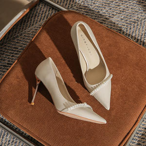 Zapatos de Tacón Alto Elegantes y Sensuales para Mujer, Zapatos Formales con Punta Abierta para Boda, con Suela Antideslizante, Diseño Evergreen para Verano e Invierno - Product Image 2