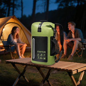 25L grande capacité PVC Roll Top léger stockage étanche sac sec sac à dos pour dérive <span class=keywords><strong>Camping</strong></span> canotage rivière traçage - Product Image 4