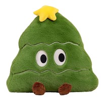Weihnachtsbaum-Plüschkissen Weiches Stofftier Weihnachts-Heimdekoration OEM ODM Individuelles Logo Geschenk für Kinder