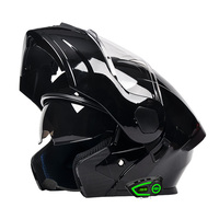 Casques modulaires de moto DOT de haute qualité avec double visière, casque rabattable avec Bluetooth, ensemble de trois pièces, usine de casques AD