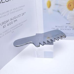 100% naturale Terahertz Gua Sha pietra spessa pettine da massaggio universale palmare per il cuoio capelluto per l'applicazione del corpo - Product Image 4