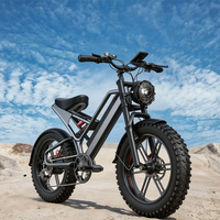 Vélo tout-terrain électrique pour adultes 48V500W Vélo tout-terrain à pneus larges 20 pouces Vélo électrique urbain 1000W
