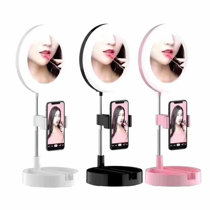 led Mirror Makeup lamp photo ring photography camera lamp beauty fill
