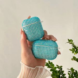 2024 moda mujer chica Bling Airpod Case, diseñador de lujo Diamond Earbuds Cases para Airpod Pro 1/2 - Product Image 3