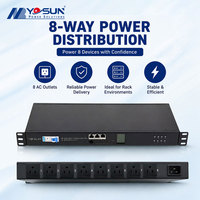 PDU intelligent 19" 1U pour projets de serveurs Edge Computing 16A-63A avec surveillance IP à distance et contrôle individuel des prises