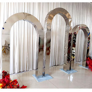 Arco de Acero Inoxidable para Bodas, Decoración de Metal, Fondo de Arco para Fiestas, Suministro de Fábrica para Escenarios de Boda - Product Image 3